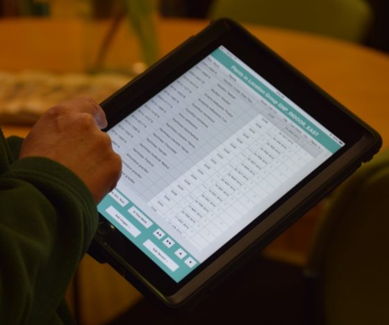 Garden Notepad Plus app on iPad